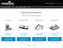 Tablet Screenshot of morphpay.com